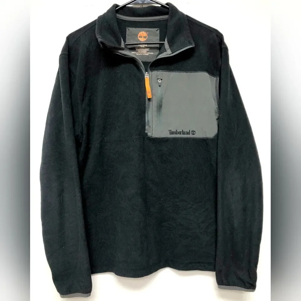 Timberland Men's Fleece Quarter-Zip Sweater Size M